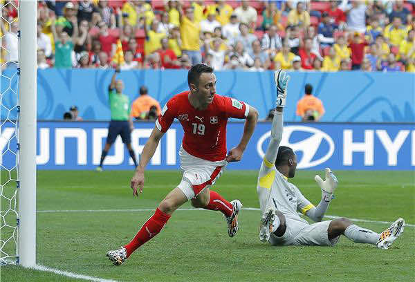 هدف قاتل يهدي سويسرا الفوز على الاكوادور في كأس العالم