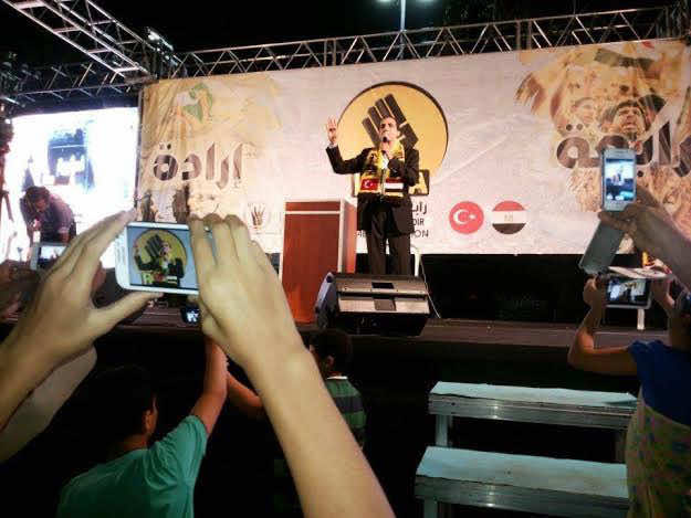 غلام منشد العدل والإحسان يدعم مرسي والإخوان من اسطنبول التركية 