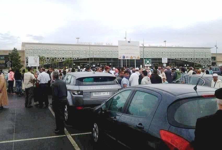 فوضى واحتجاجات بمطار الرباط بعد إلغاء رحلة نحو الديار المقدسة