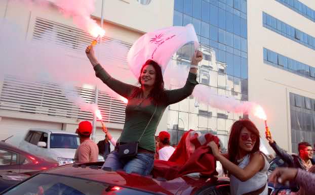  لاول مرة علمانيون يفوزون على الاسلاميين في انتخابات شفافة‎