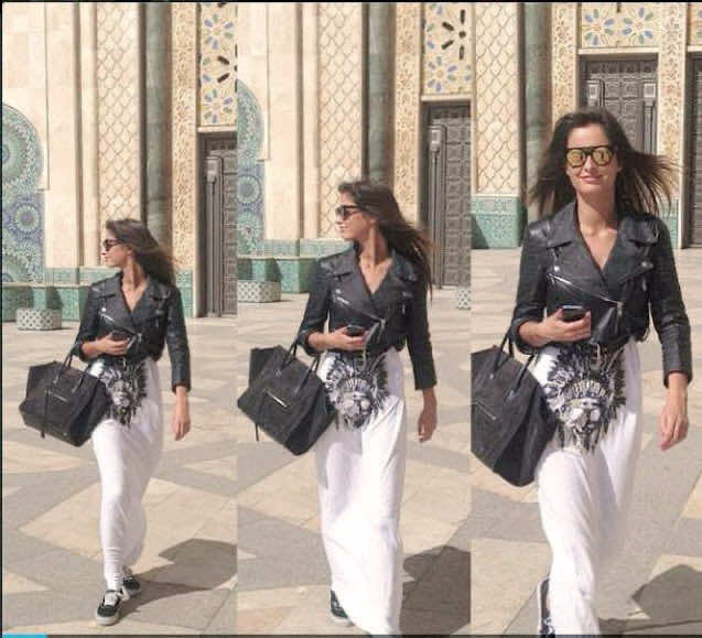 ملكة جمال فرنسا في مسجد الحسن الثاني 