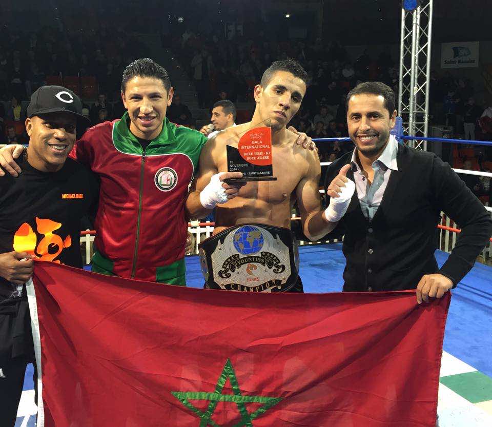  البطل المغربي التعواطي يفوز بالحزام الذهبي يونتيس   