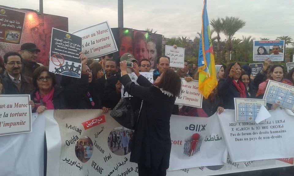 انزال أمني كثيف في مراكش عشية انطلاق المنتدى العالمي لحقوق الإنسان
