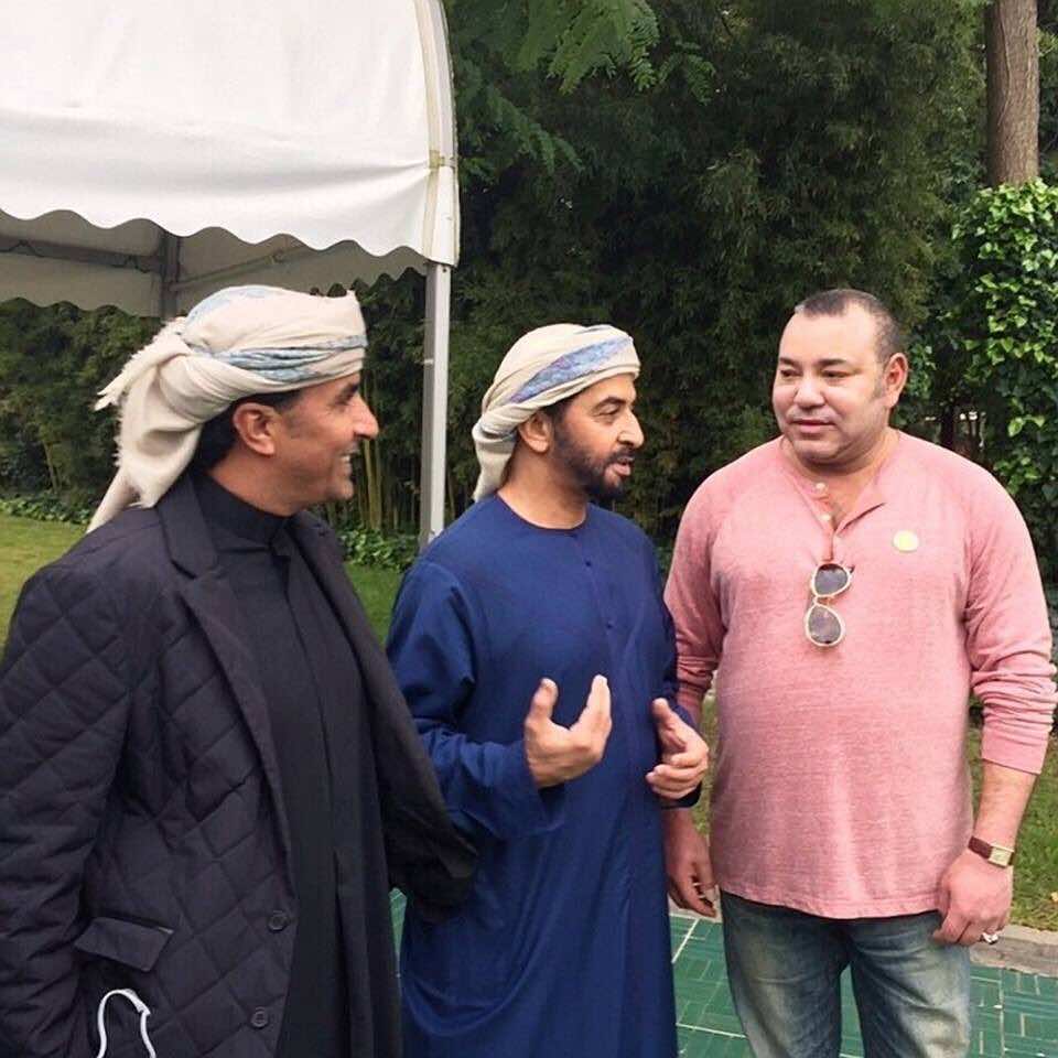 شيوخ الامارات في ضيافة الملك بفاس- صور
