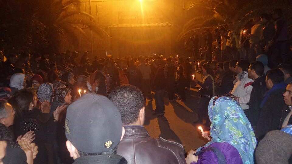 جماهير المعطلين ترابد امام سجن سلا في انتظار خروج رفاقهم التسعة