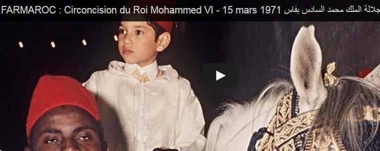 2000 من الخيالة و5 أطنان من البارود في حفل ختان الملك محمد 6-فيديو نادر
