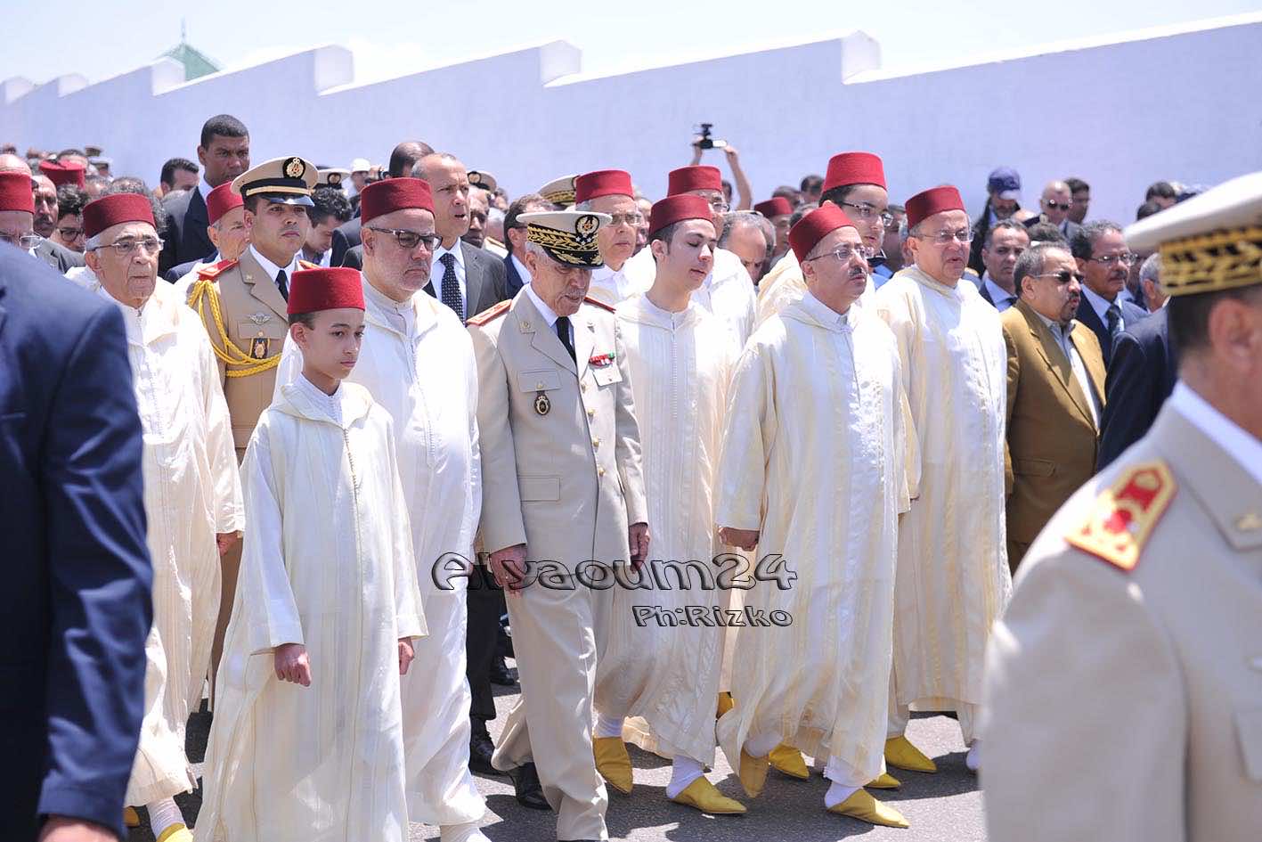 الأمير مولاي الحسن يشيع طبيب والده وجده الجنرال مثقال إلى مثواه الأخير