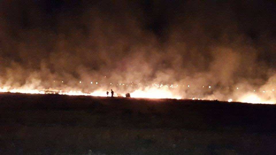 عاجل...حريق مهول بالقرب من ملعب إدرار بأكادير- فيديو