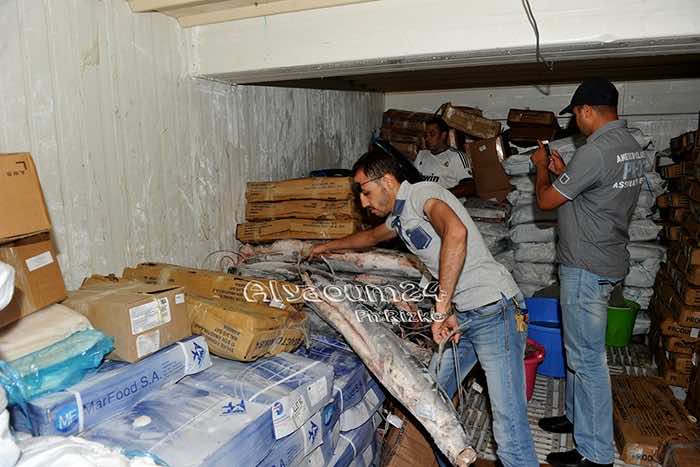 حجز ثلاثة أطنان من الأسماك الفاسدة في السوق المركزي في الدارالبيضاء