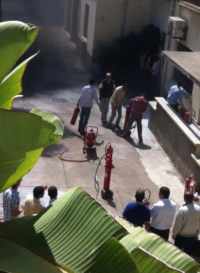 حريق بالمحكمة الابتدائية في البيضاء يحول قسم التوثيق الى رماد-صور