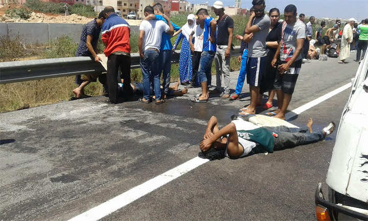 وفاة امرأة وإصابة خمسة في حادث اصطدام طاكسيين بطنجة
