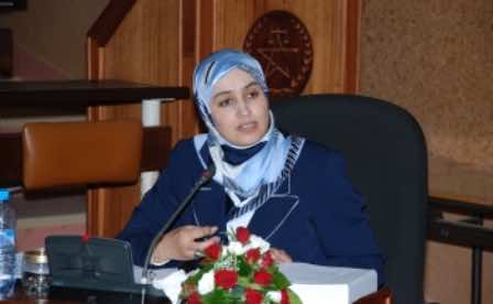 بثينة قروري تقود نساء العدالة والتنمية في أكدال
