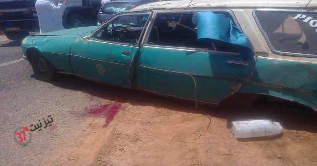 حادثة سير "غريبة" في تزنيت تكشف "فضائح" الفحص التقني للطاكسيات