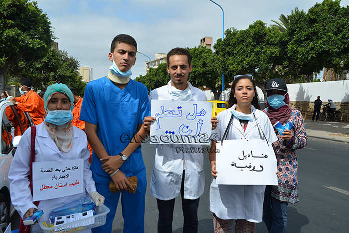 طلبة الطب ينظمون مسيرة في البيضاء ويقودون حملة للتبرع بالدم