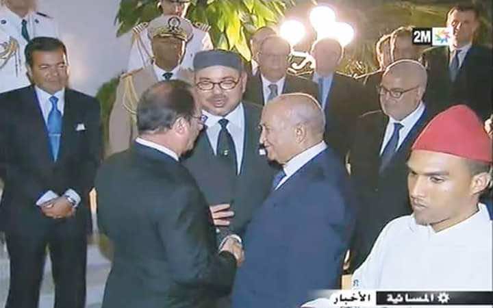 صورة اليوسفي رفقة الملك وهولاند تؤكد ما سبق أن قاله:الملك لازال يستشيرني