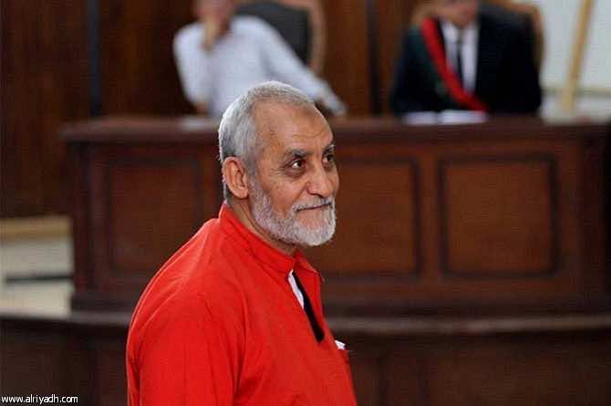 حكم سابع  يقضي بالمؤبد لمرشد جماعة الإخوان المسلمين المصرية
