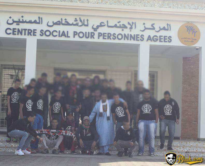 جماهير الجيش تواصل التألق.. "البلاك آرمي" بمركز الأشخاص المسنين -صور-