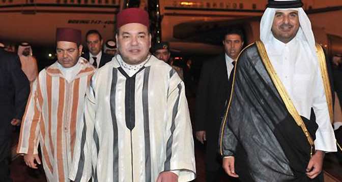 الشيخ تميم يتلقى مكالمة من محمد 6 موازاة مع زيارته للمغرب وهذا مضمونها