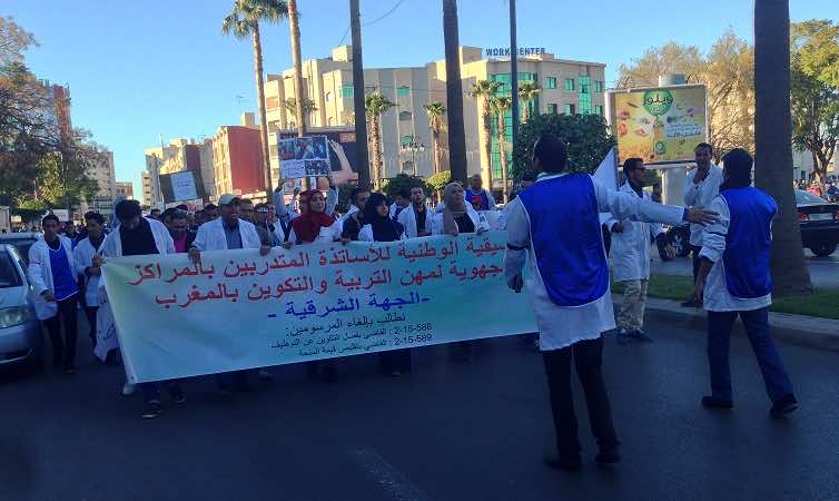 الأساتذة المتدربون يتوعدون من وجدة حصاد وبنكيران بمعركة 24 يناير في الرباط