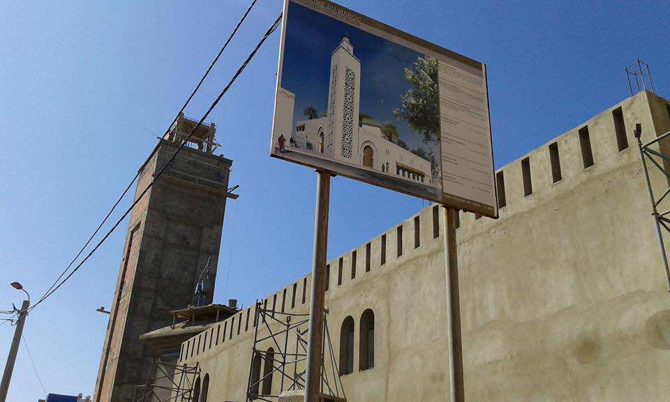وفاة عامل بناء بعد سقوطه من أعلى صومعة مسجد في طور البناء