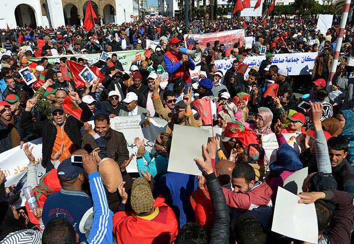 "أزيد من 180 ألف شخص شاركوا في مسيرة العيون ضد "بان كيمون