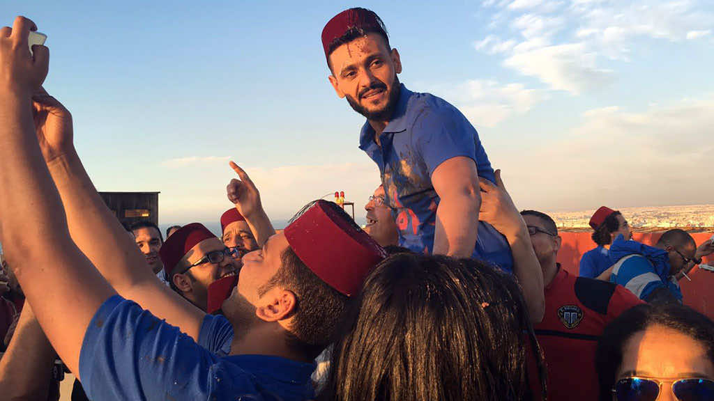 رامز جلال يحتفل بنهاية تصوير برنامجه الجديد بالمغرب -صور