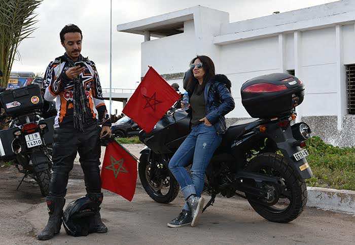 مئات الدراجين يحتجون من البيضاء إلى الرباط ضد بانكيمون - صور