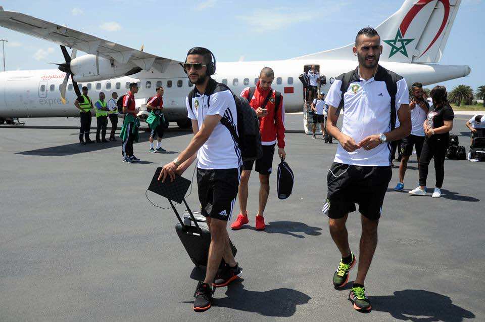 بالصور: وصول بعثة المنتخب لطنجة تأهبا لودية الكونغو