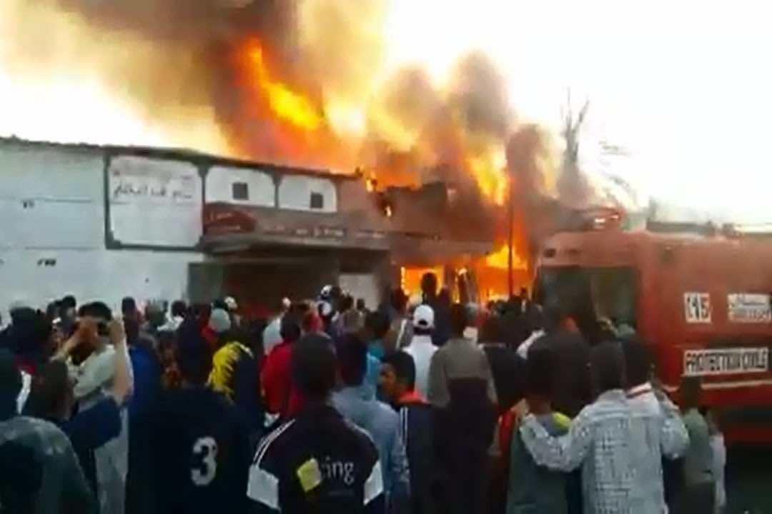 قنينة غاز تتسبب في حريق مهول في 3 منازل بسيتي فاضمة ...مصرع طفل وإنقاذ رضيع  