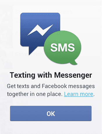 الآن.. أرسل واستقبل SMS عبر فيسبوك ماسينجر