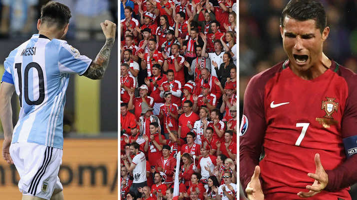 جماهير النمسا "تسخر" من رونالدو وتصرخ "ميسي.. ميسي"