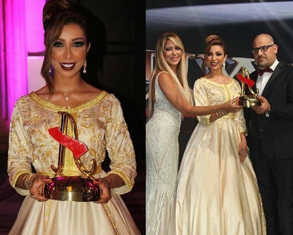 تكريم دنيا باطما في مهرجان" الرواد" بلبنان