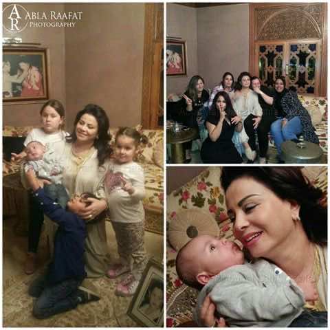 معجبون يزورون رأفت في منزلها.. وتطلق اسم طه على رضيع
