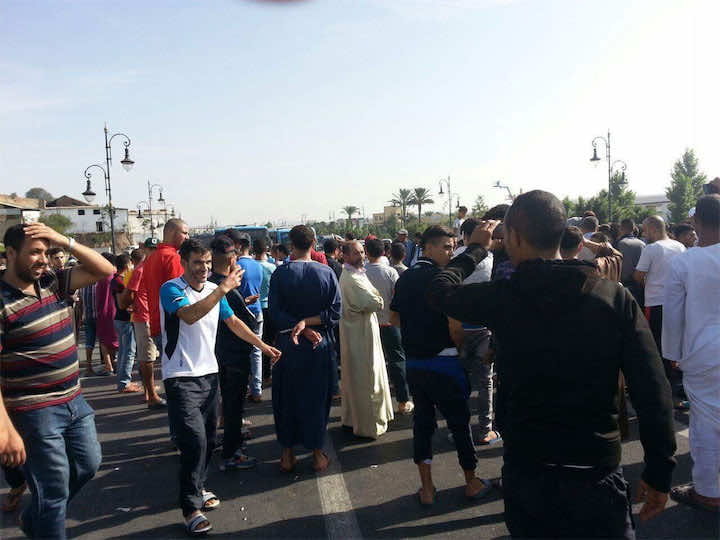 عاجل...مظاهرة احتجاجية يوم الاقتراع تستنفر السلطات بطنجة
