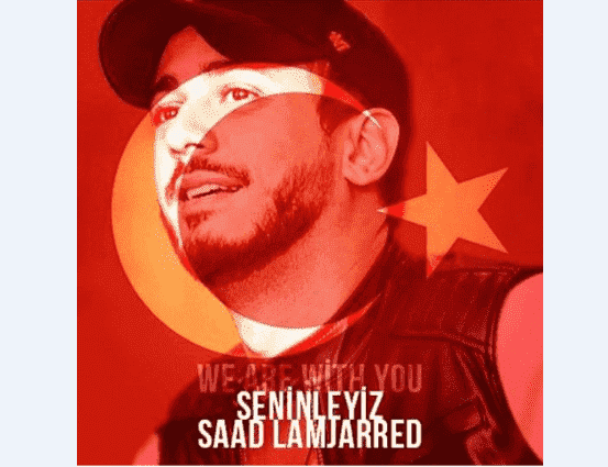 أتراك يعلنون تضامنهم مع سعد المجرد - صور