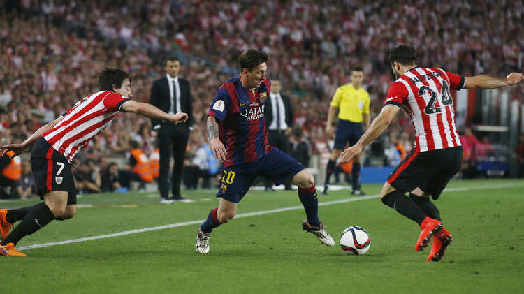 برشلونة يجتاز أتليتيك بيلباو ويتأهل لربع نهائي كأس الملك