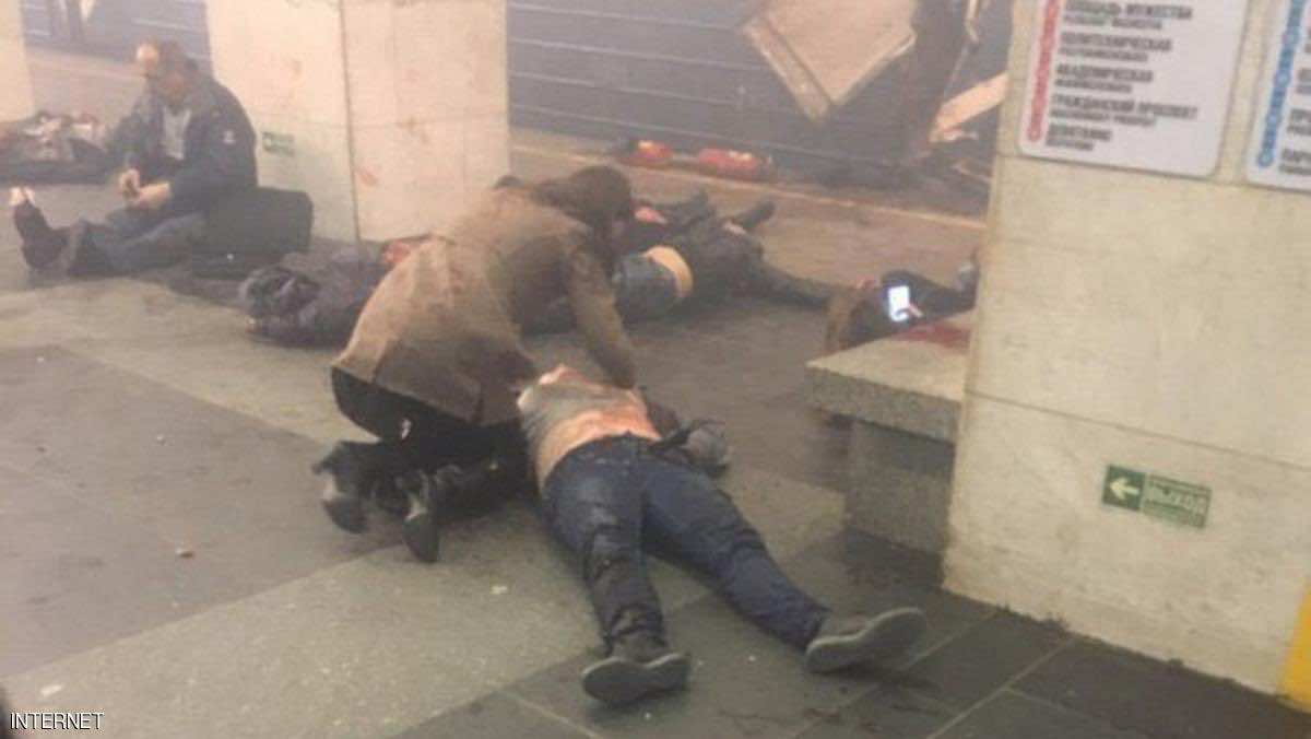 انفجار يهز محطة مترو سان بطرسبرج في روسيا