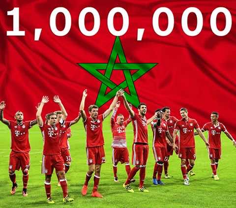 العملاق الألماني باييرن ميونيخ يشكر المغاربة