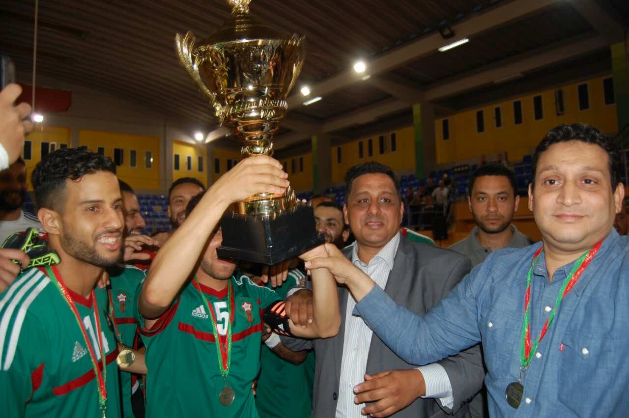 تتويج منتخب "الفوتصال" بدوري المرحوم البرازي على حساب مصر