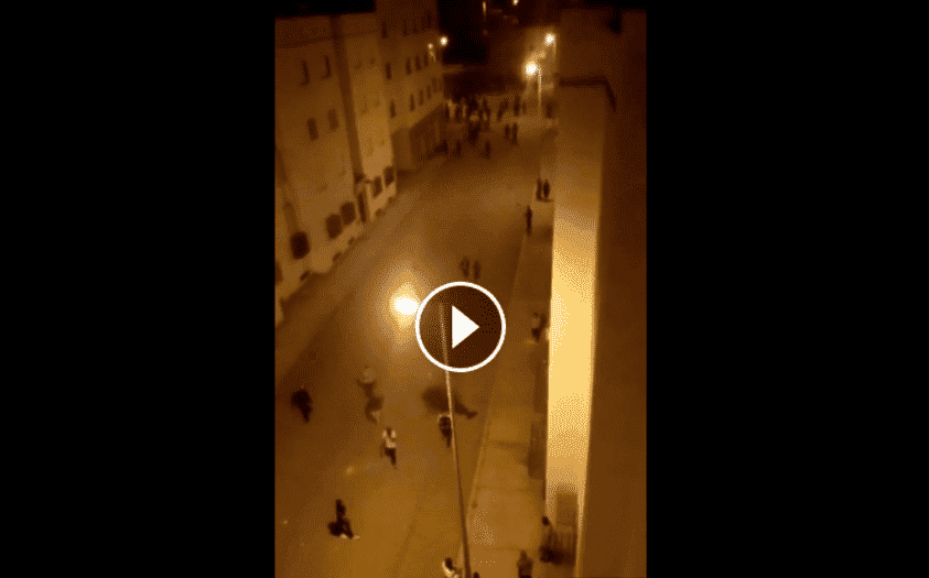 بإمزورن .. المواجهات بين الأمن والمحتجين تنتهي "بالمصافحة"-فيديو