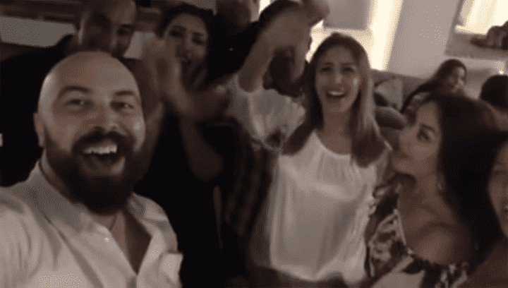 أول ظهور لجنات وزوجها المصري رفقة نجوم مغاربة - فيديو