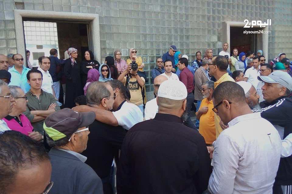 بحضور جماهيري..دموع وألم في جنازة مهيبة للأسطورة الضلمي-فيديو