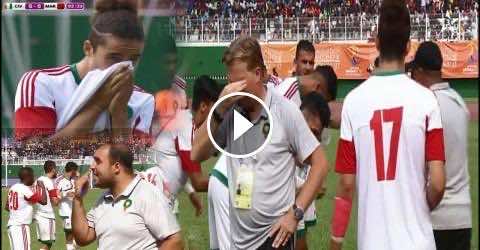 رش غاز "الكروموجين" على لاعبي المنتخب  بنهائي الالعاب الفرانكوفونية -فيديو