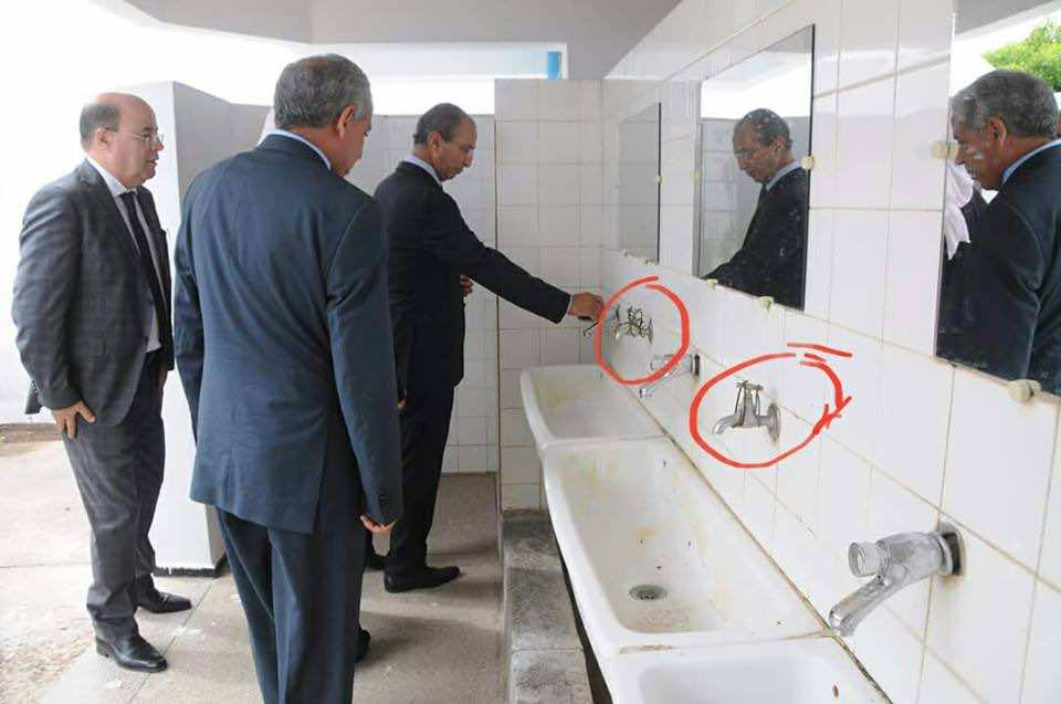 حصاد وفضيحة الصنابير..صورة تثير الجدل على فايسبوك!