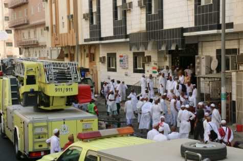 نجاة 391 حاجا من حريق مهول في مكة..وهذه جنسيتهم - صور