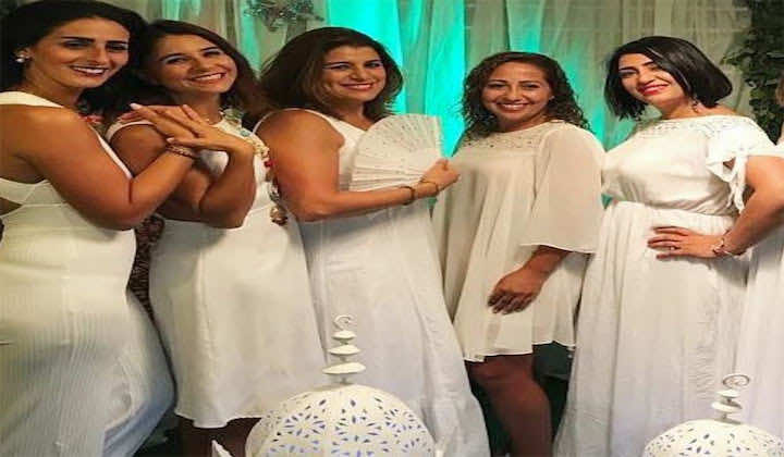 "بنات لالة منانة" والرياحي.. صداقة قوية و"حفل أبيض" في مكناس - صور