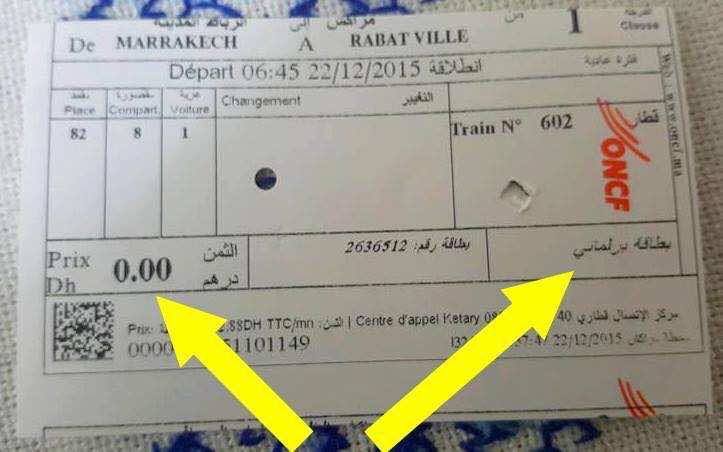 "بطاقة الرصيف" تفتح جدلا فايسبوكيا حول استفادة البرلمانيين من القطار مجانا