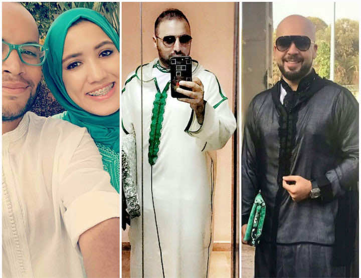 أشهر النجوم المغاربة بلباس تقليدي يوم العيد-فيديو