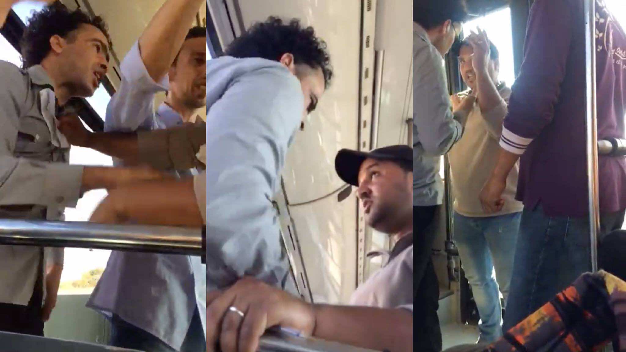 بطريقة مهينة.."كونطرول" يضرب شابا ظل يقسم: والله ما عندي فلوس الطوبيس!- فيديو