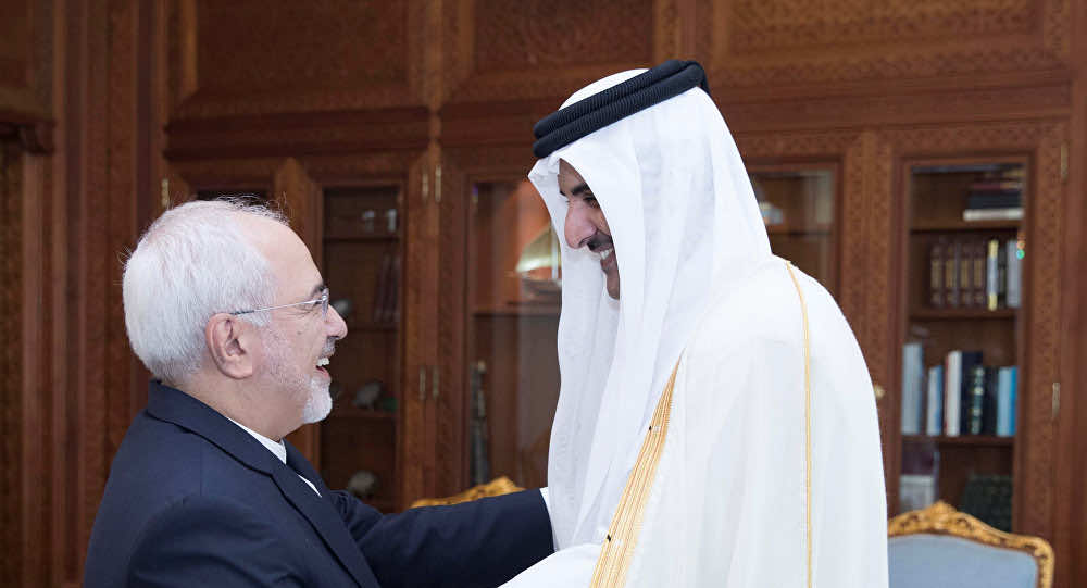 قطر تتحدى السعودية وتستقبل وزير الخارجية الإيراني
